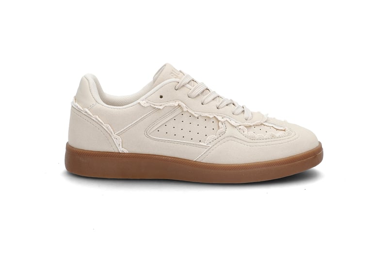 Sporty sneaker med blondedetaljer BLACK