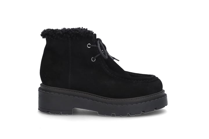Semsket snøreboots med lammepels STOCKHOLM DESIGN GROUP