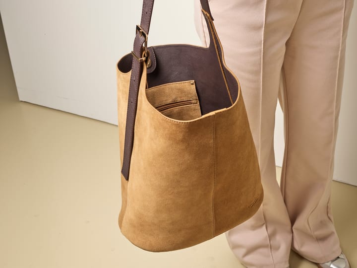 Shopper veske i semsket skinn STOCKHOLM DESIGN GROUP
