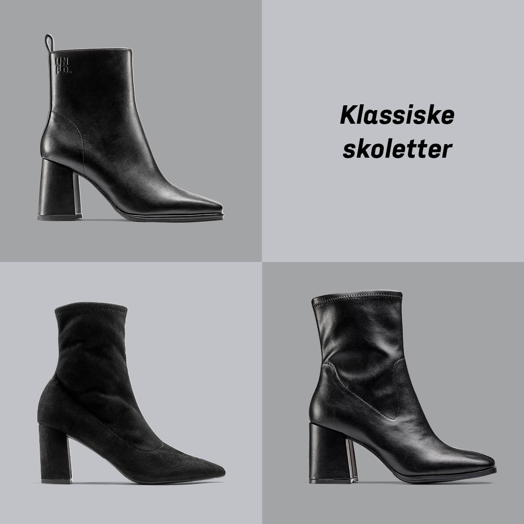 tre skoletter sett fra siden